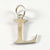 Vintage 925 Sterling Silver Initial Letter "L" Charm Pendant (0.5G)