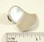 Vintage 925 Sterling Silver Worry Stone Heart Design Pendant (6.3G)