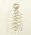 Vintage Sterling Silver Unique Spiral Dangle Charm Pendant (0.6G)