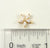 Gold Over 925 Sterling Silver Star Flower Stones Charm Pendant (0.7G)