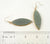 Fashion Gold Tone Faux Jade Druzy Oval Cabochon Dangle Earrings (14.6G)