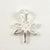 Vintage Sterling Silver Faceted Cz Small Dragonfly Pendant (0.6G)