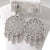 Vintage 925 Sterling Silver Faceted Cz Chandelier Clip Earrings (16.6G)