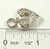 Vintage 925 Sterling Silver Pierced Floral Filigree Heart Pendant (2.6G)- 230014