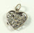 Vintage 925 Sterling Silver Filigree Heart "21" Charm Pendant (2.3G)