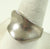 Vintage 925 Sterling Silver Wide Wavy Band Design Ring Size 10.25 (4.6G)- 230019