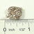 Vintage Sterling Silver Hummingbirds Floral Scroll Heart Pendant (2.6G)