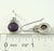 Vintage 925 Sterling Silver Purple Round Sugilite Hook Earrings (6.6G)