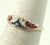 Vintage 925 Sterling Silver Multi Color Enamel Ring Size 5.5 (0.9G)