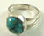 Vintage 925 Sterling Silver Blue Turquoise Oval Ring Size 3 (2.5G)