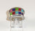 925 Sterling Silver Multi-Stones Inlay Ring Size 5.85 (7.5G)