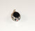 Reversible Vintage 925 Sterling Silver Onyx & Multi-Stones Pendant