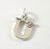 Vintage Jewelry 925 Sterling Silver Sjc Letter "U" Initial Pendant