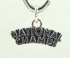 Vintage Jewelry 925 Sterling Silver "National Champs" Design Charm