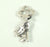 Vintage Jewelry 925 Sterling Silver "Key To The Windy City" Key Charm