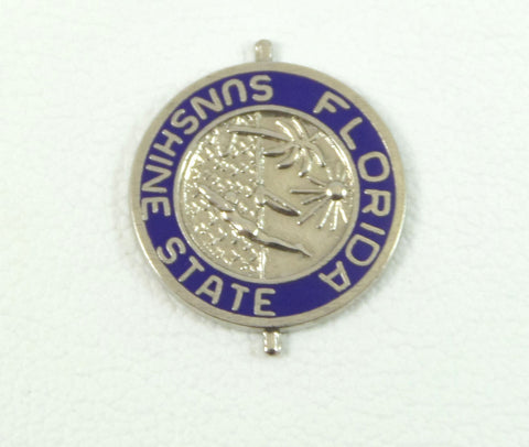 Vintage Jewelry 925 Sterling Silver "Florida Sunshine State" Token Charm- 148024