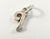 Vintage Jewelry 925 Sterling Silver Cursive Letter "I" Designed Charm