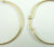 Vintage Jewelry Gold Over 925 Sterling Silver Large Latch Hoop Earrings