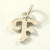 Vintage Jewelry 925 Sterling Silver Letter "F" Name Initial Pendant