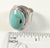 Vintage 925 Sterling Silver Mexico Ati Turquoise Ring Size 7 (12.2G)