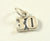 Vintage Jewelry 925 Sterling Silver Number'S "30" Design Charm