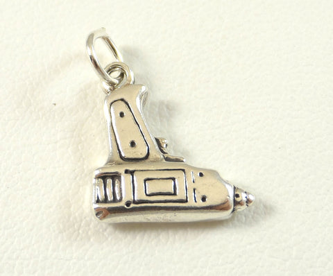 Vintage Jewelry 925 Sterling Silver Crafters Hot Glue Gun Design Charm