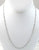 Vintage 925 Sterling Silver Italy Figaro Link Chain Necklace (3.1G)