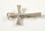 Vintage Jewelry 925 Sterling Silver Crucifix Cross Design Charm