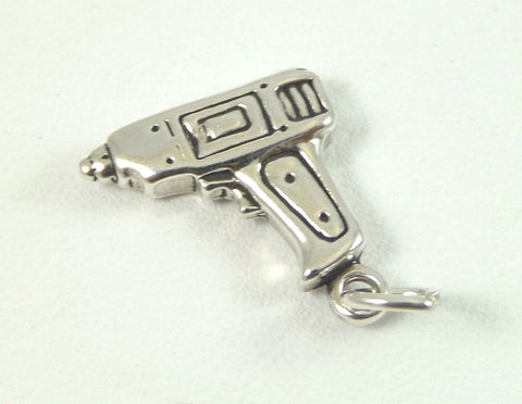 Vintage Jewelry 925 Sterling Silver Crafters Hot Glue Gun Design Charm