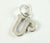 Vintage Jewelry 925 Sterling Silver Cursive Letter "U" Design Charm