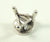 Vintage Jewelry 925 Sterling Silver Tiny Step Stool Design Charm