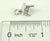 Vintage Jewelry 925 Sterling Silver Tiny Step Stool Design Charm