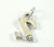 Vintage Jewelry 925 Sterling Silver Letter "Z" Design Charm