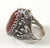 Vintage 925 Sterling Silver Red Carnelian Oval Ring Size 6.5 (5.7G)