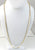 Gold Over 925 Sterling Silver Long Italy Box Chain Necklace (8.5G)