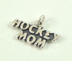 Vintage Jewelry 925 Sterling Silver "Hockey Mom" Design Charm