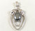 Vintage 925 Sterling Silver Black Faceted Hematite Pendant (2.6G)