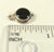 Vintage 925 Sterling Silver Black Onyx Round Pendant (1.4G)