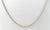 Vintage Gold Over 925 Sterling Silver Italy Box Chain Necklace (2.3G)