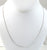 Vintage 925 Sterling Silver Long Italy Box Chain Necklace (2G)