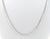 Vintage 925 Sterling Silver Long Italy Box Chain Necklace (2.1G)