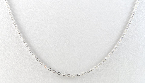 Vintage 925 Sterling Silver Long Elegant Link Chain Necklace (1.4G)