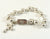 Vintage 925 Sterling Silver Etched Ball Beaded Cross Bracelet (16.3G)