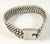 Vintage 925 Sterling Silver Large Mexico Braided Chain Bracelet (50.5G)