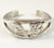 Vintage Avedon 925 Sterling Silver Letter "Af" Cuff Bracelet (45.2G)