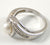 Vintage 925 Sterling Silver Pearl & Diamond Cocktail Ring Size 5 (3.4G)