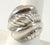 Vintage 925 Sterling Silver Scallop Wave Dome Ring Size 7.75 (9.3G)