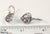 Vintage 925 Sterling Silver Filigree Heart Hook Earrings 102185