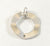 925 Sterling Silver Faceted Circle Charm Starter Design Pendant (0.9G)