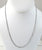 Vintage 925 Sterling Silver Box Chain Link Design 18" Necklace (2.8G)